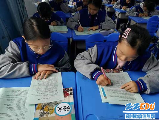 学生们认真答题